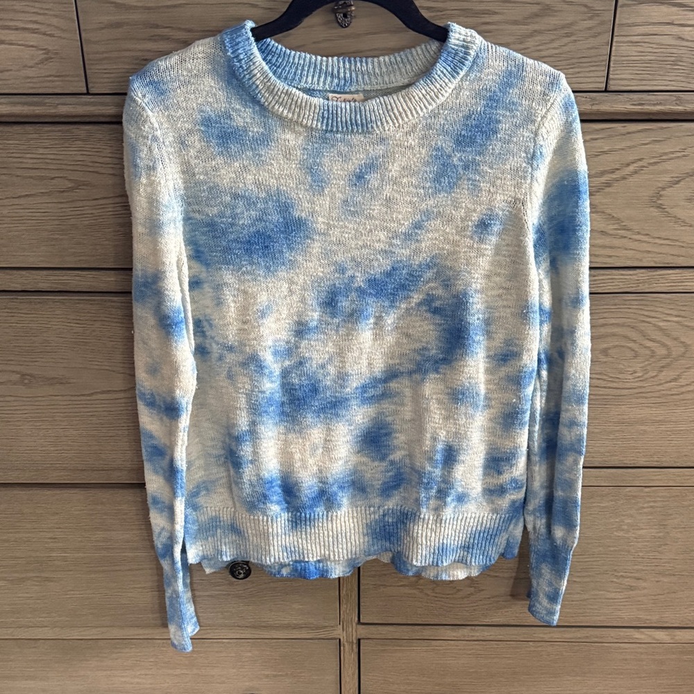 Faherty Sky and Cloud Patterned Sweater
